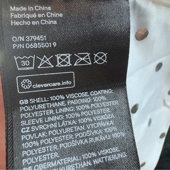 H&M Faux Leather Studded Moto Jacket Size 3-4 - Picture 9 of 10